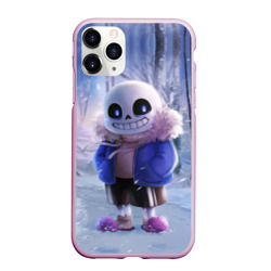 Чехол для iPhone 11 Pro Max матовый Winter forest & Sans