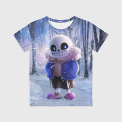 Детская футболка 3D Winter forest & Sans