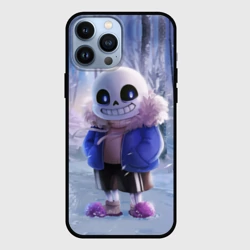 Чехол для iPhone 13 Pro Max Winter forest & Sans