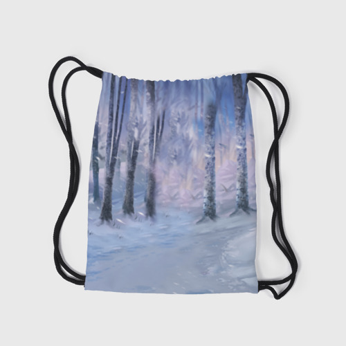 Рюкзак-мешок 3D Winter forest & Sans - фото 7