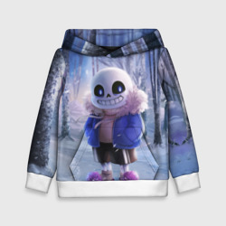 Детская толстовка 3D Winter forest & Sans