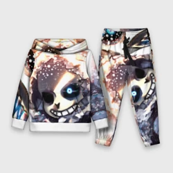 Детский костюм с толстовкой 3D Sans and snow