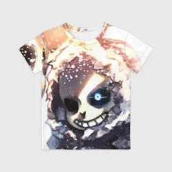 Детская футболка 3D Sans and snow