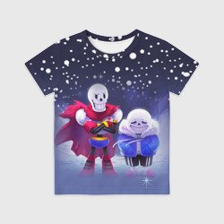 Детская футболка 3D Sans & Papyrus