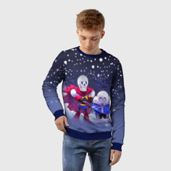 Детский свитшот 3D Sans & Papyrus - фото 2