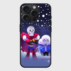 Чехол силиконовый для Apple iPhone 15 Pro матовый Sans & Papyrus