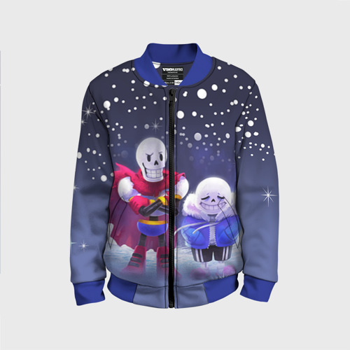 Детский бомбер 3D Sans & Papyrus Фото 01 Детский бомбер 3D Sans & Papyrus Фото 01
