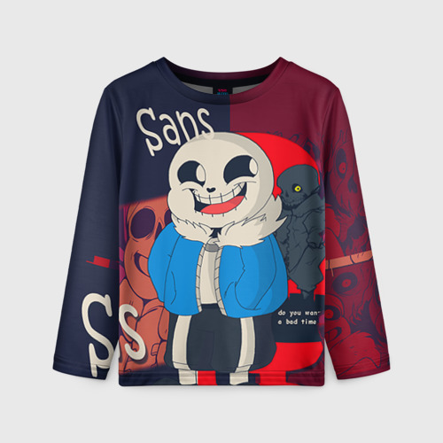 Детский Лонгслив Sans (с рукавами 3D)