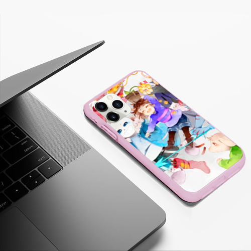 Чехол для iPhone 11 Pro Max матовый Герои подземелья, цвет розовый - фото 5