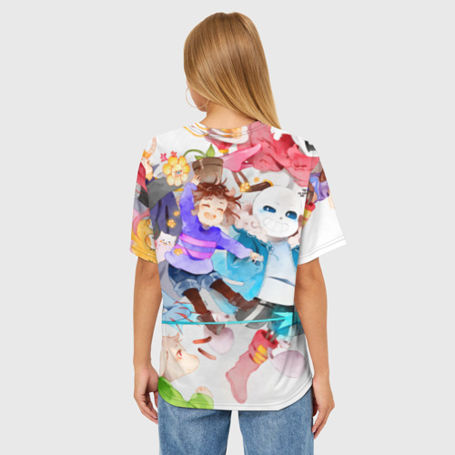Женская футболка oversize 3D Герои подземелья, цвет 3D печать - фото 4