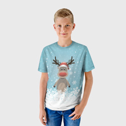 Детская футболка 3D Рудольф - фото 2