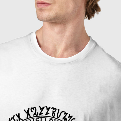 Мужская футболка хлопок Печать Кромвеля, цвет белый - фото 6