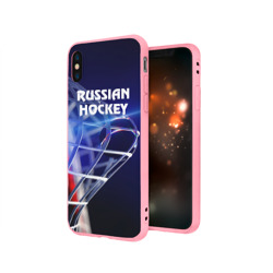 Чехол для iPhone X матовый Русский хоккей - фото 2