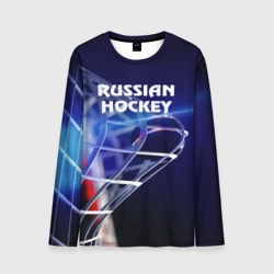 Мужской лонгслив 3D Русский хоккей