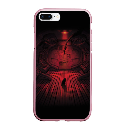 Чехол для iPhone 7Plus/8 Plus матовый Alien, цвет розовый