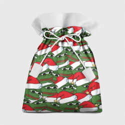 Sad frog new year – Подарочный мешок с принтом купить со скидкой в -13%