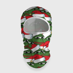 Балаклава 3D Sad frog new year