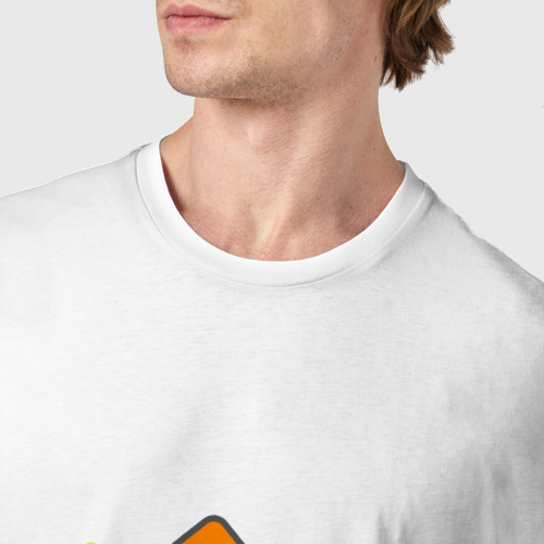 Мужская футболка хлопок Системный администратор, цвет белый - фото 6