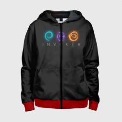 Детская толстовка 3D на молнии Стихии