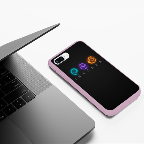 Чехол для iPhone 7Plus/8 Plus матовый Стихии, цвет розовый - фото 5