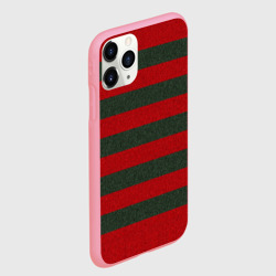 Чехол для iPhone 11 Pro Max матовый Красно-полосатый - фото 2