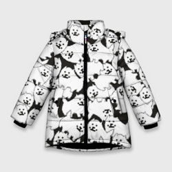 Зимняя куртка для девочек 3D Undertale Annoying dog