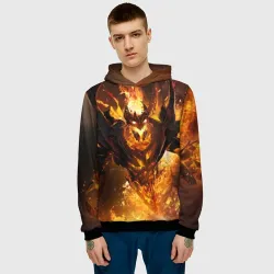 Мужская толстовка 3D Fire - фото 2