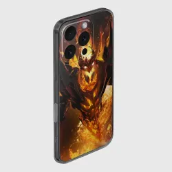 Чехол для iPhone 16 Pro силиконовый с защитой камеры Fire - фото 2