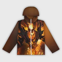 Женская ветровка 3D Fire