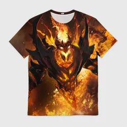 Мужская футболка 3D Fire