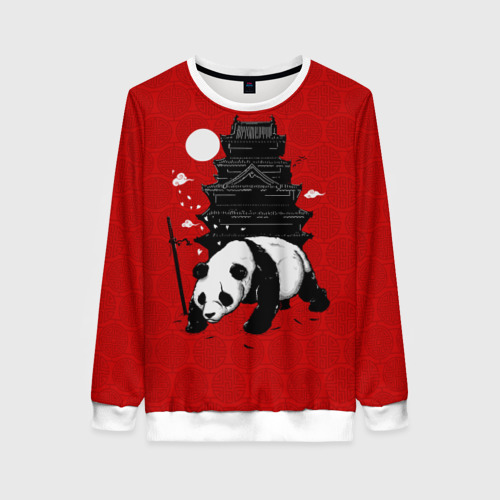 Женский свитшот 3D Panda Warrior, цвет 3D печать