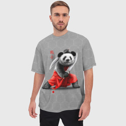 Мужская футболка oversize 3D Master Panda - фото 2