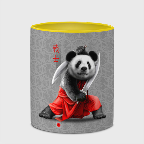 Кружка с полной запечаткой Master Panda, цвет белый + желтый - фото 4
