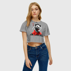 Женская футболка Crop-top 3D Master Panda - фото 2