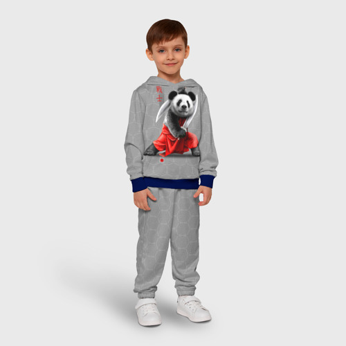 Детский костюм с толстовкой 3D Master Panda, цвет синий - фото 3