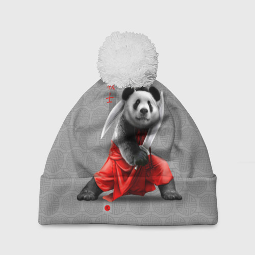 Шапка 3D c помпоном Master Panda, цвет 3D печать