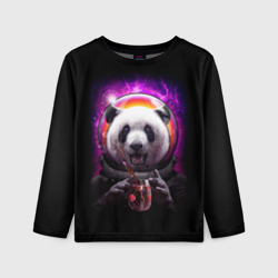 Детский лонгслив 3D Panda Cosmonaut