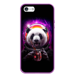 Чехол для iPhone 5/5S матовый Panda Cosmonaut