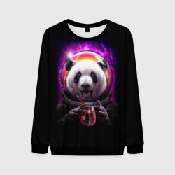 Мужской свитшот 3D Panda Cosmonaut