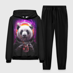 Мужской костюм с толстовкой 3D Panda Cosmonaut