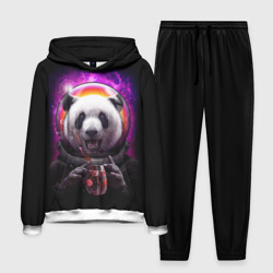 Мужской костюм с толстовкой 3D Panda Cosmonaut