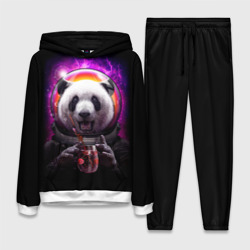 Женский костюм с толстовкой 3D Panda Cosmonaut