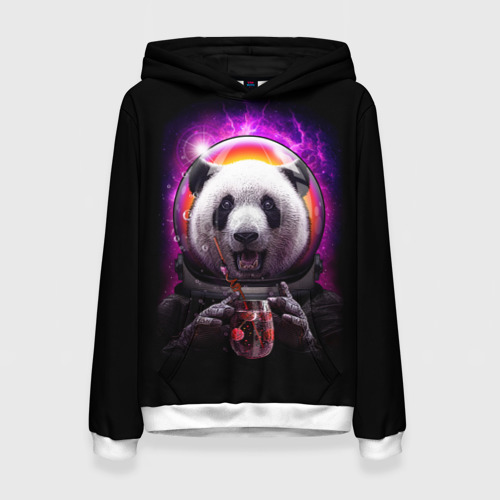 Женская толстовка 3D Panda Cosmonaut, цвет 3D печать