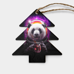 Игрушка деревянная Ёлочка Panda Cosmonaut