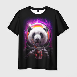 Мужская футболка 3D Panda Cosmonaut