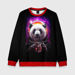 Детский свитшот 3D Panda Cosmonaut