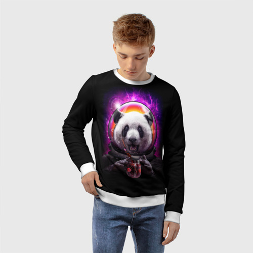 Детский свитшот 3D Panda Cosmonaut - фото 3