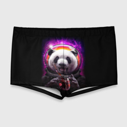 Мужские купальные плавки 3D Panda Cosmonaut
