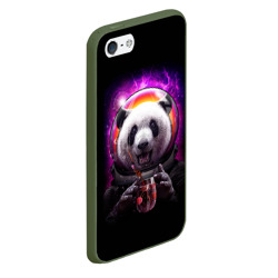 Чехол для iPhone 5/5S матовый Panda Cosmonaut - фото 2
