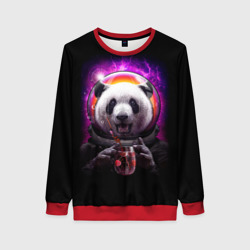 Женский свитшот 3D Panda Cosmonaut